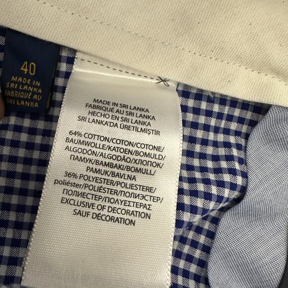 Polo Golf Ralph Lauren Houndstooth Seersucker Shorts Men's Size 40 Blue Crest - Picture 6 of 10